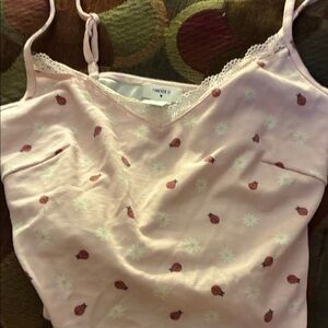 Forever 21 Pink Ladybug Print Cami
